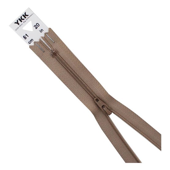 YKK Light Beige Dress and Skirt Zip 51cm image number 1