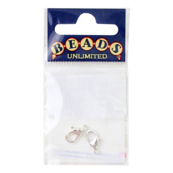 Beads Unlimited Silver Plated Trigger Clasp 10mm x 6mm 2 Pack
