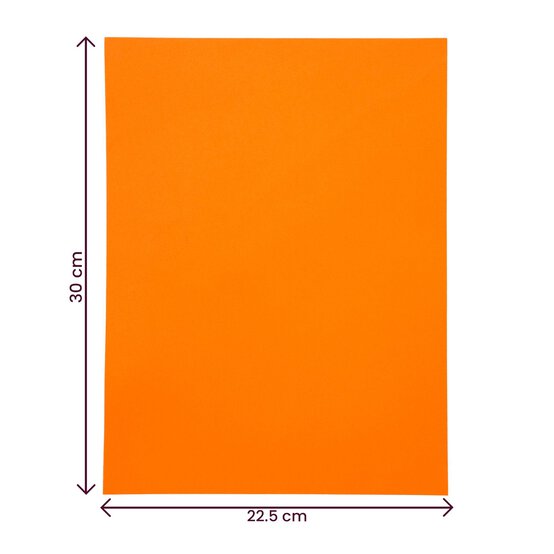 Orange EVA Foam Sheet 22.5cm x 30cm image number 4
