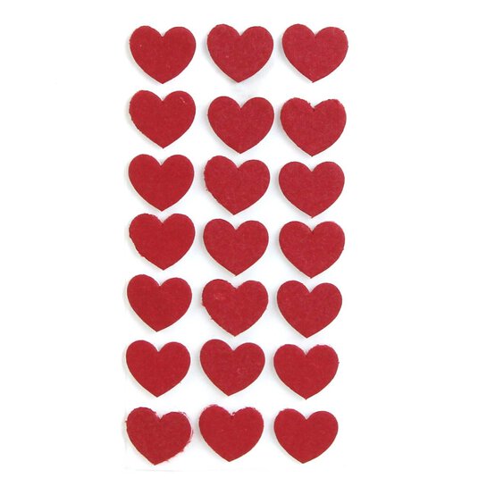 Ruby Heart Card Toppers 21 Pack image number 1