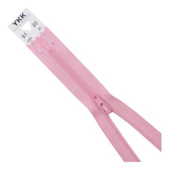 YKK Pink Dress and Skirt Zip 51cm