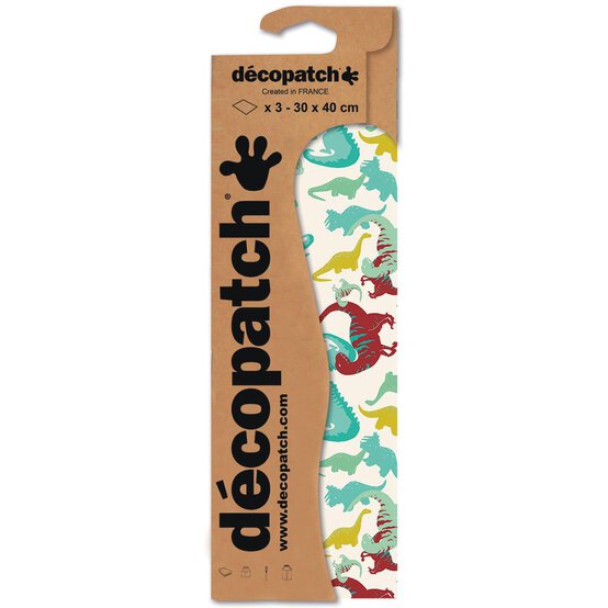 Decopatch Dinosaurs Paper 3 Sheets image number 3