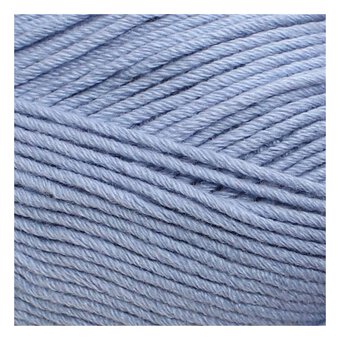 Knitcraft Light Blue Cotton Blend Plain DK Yarn 100g