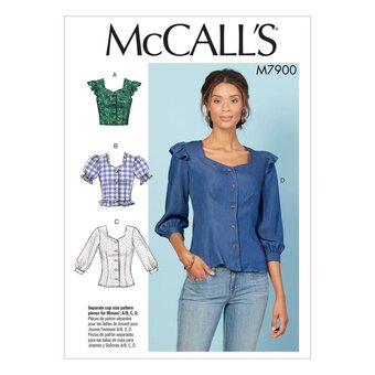 McCall&rsquo;s Women&rsquo;s Tops Sewing Pattern M7900 (6-14)
