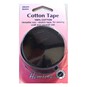Hemline Black Cotton Tape 25mm x 5m image number 1