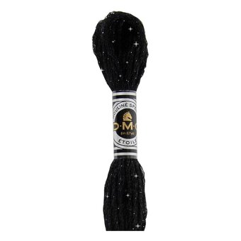 DMC Black Mouline Etoile Cotton Thread 8m (C310)