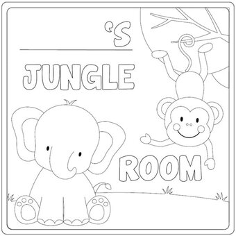 FREE Bedroom Door Sign Colouring In Downloads