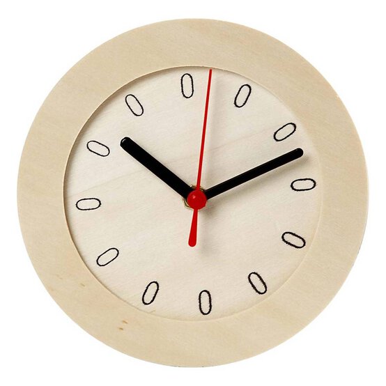 Wooden Clock Kit 15cm image number 2