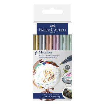 Faber-Castell Metallic Markers 6 Pack