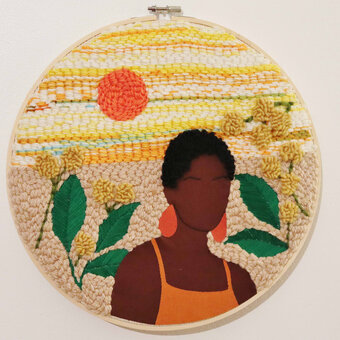 How to Make a Spring Punch Needle Portrait