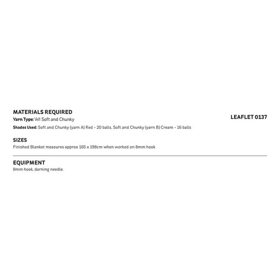 Knitcraft Christmas Blanket Digital Pattern 0137 image number 3