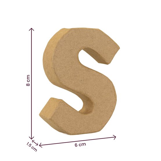 Lowercase Mini Mache Letter S image number 5