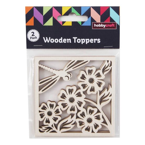 Dragonfly Wooden Toppers 2 Pack image number 3