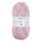 James C Brett Pink and Grey Stonewash DK Yarn 100g image number 1