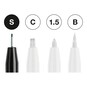 Faber-Castell Black Pitt Artist Pens 4 Pack image number 2