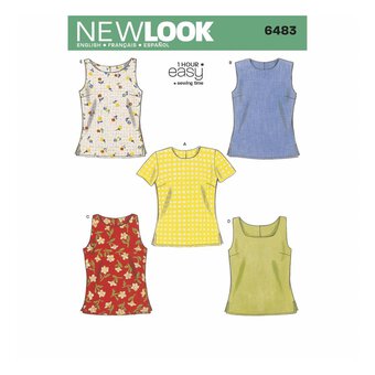 New Look Women&rsquo;s Tops Sewing Pattern 6483