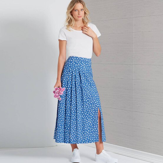 New Look Women's Pleated Skirt Sewing Pattern N6659 image number 5