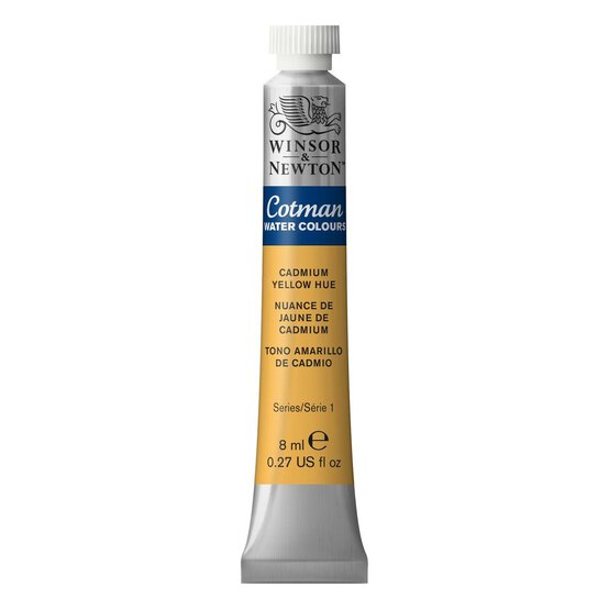 Winsor & Newton Cadmium Yellow Hue Cotman Watercolour Tube 8ml  image number 1