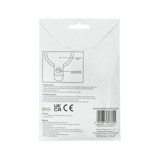 Extra Large Blue Foil Number 0 Balloon image number 4