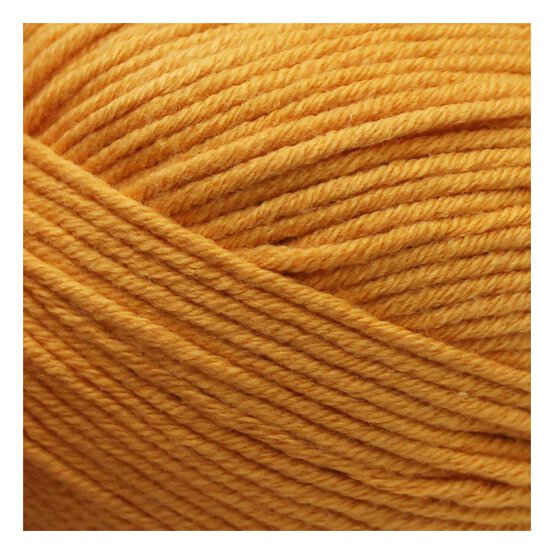 Knitcraft Mustard Cotton Blend Plain DK Yarn 100g image number 2