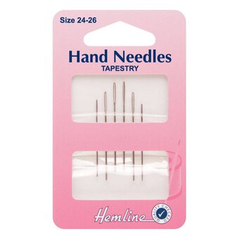 Hemline Tapestry Needles Size 24-26 6 Pack