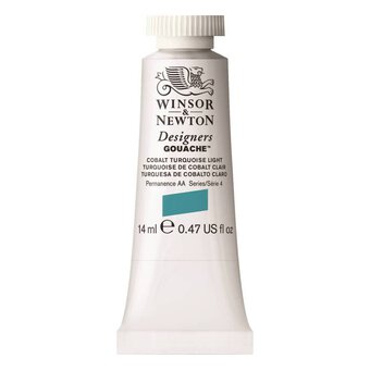 Winsor & Newton Cobalt Turquoise Light Gouache Tube 14ml
