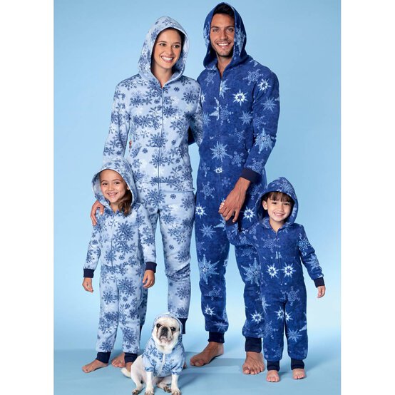 McCall&rsquo;s Family Onesies Sewing Pattern M7518 (3-8) image number 3