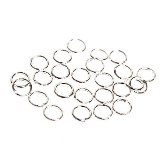 Beads Unlimited Silver Plated Jump Rings 5mm 25 Pack image number 1