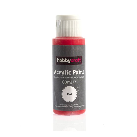 Red Acrylic Craft Paint 60ml