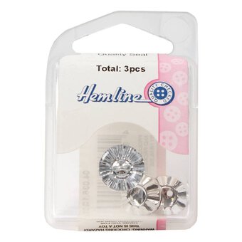 Hemline Red Novelty Car Button 3 Pack