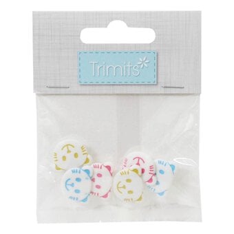 Trimits Cat Face Craft Buttons 6 Pieces