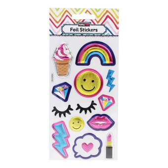 Rainbow Fun Embossed Foil Stickers