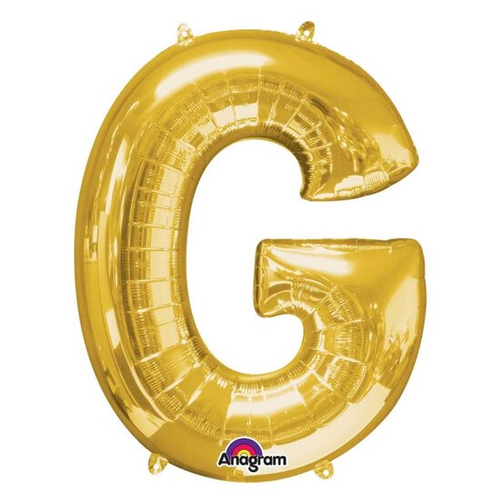 Extra Large Gold Foil Balloon Letter G image number 1