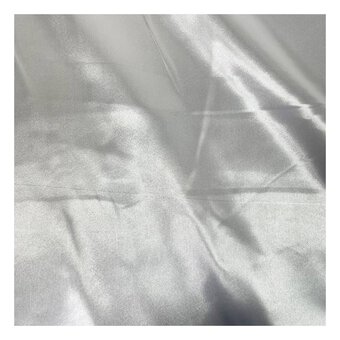 White Silky Satin Fabric by the Metre