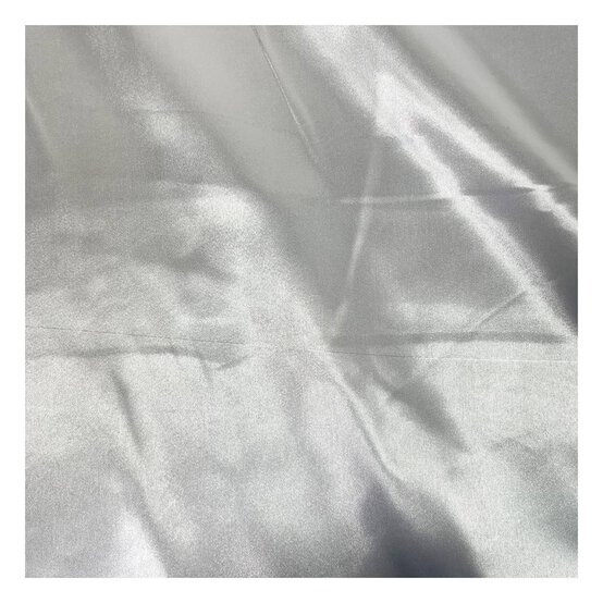 White Silky Satin Fabric by the Metre image number 2