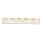 Cream Cotton Lace Ribbon 10mm x 5m image number 2