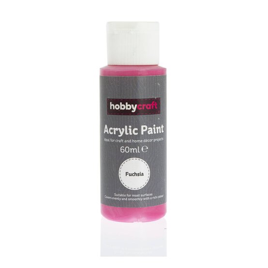 Fuchsia Acrylic Craft Paint 60ml image number 1