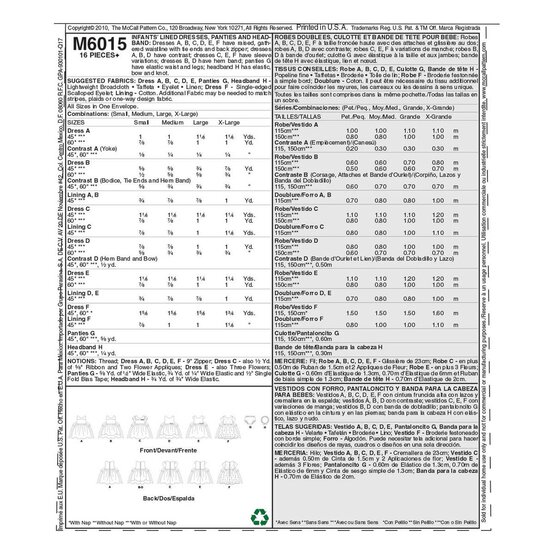 McCall&rsquo;s Kids&rsquo; Dress Sewing Pattern M6015 image number 2