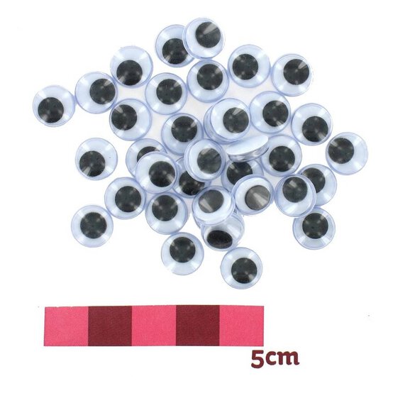 Easy Glue Eyes 9mm 100 Pack image number 1