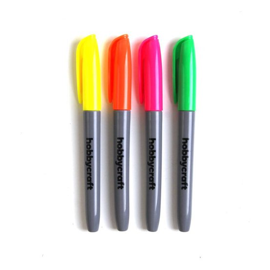 Fluorescent Permanent Markers 4 Pack image number 2