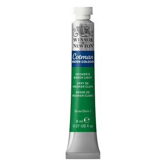 Winsor & Newton Cotman Hookers Green Light Watercolour Tube 8ml (314)