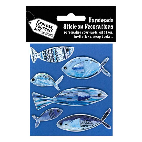 Express Yourself Fishy Fish Card Toppers 6 Pieces image number 1