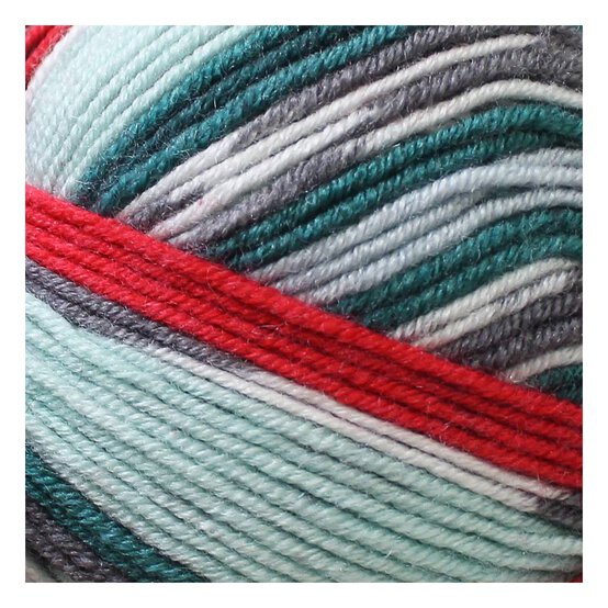James C Brett Aqua Red Fairground DK Yarn 100g image number 2