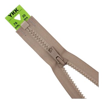 YKK Heavy Weight Open End Zip 76cm Natural
