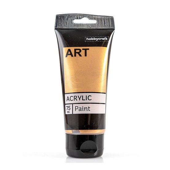 Antique Gold Art Acrylic Paint 75ml image number 1