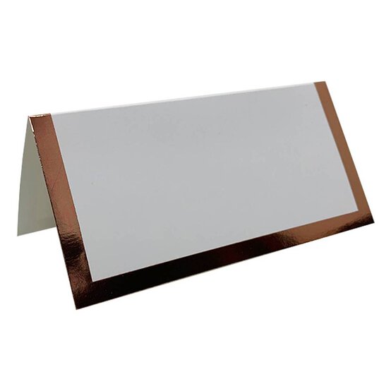Rose Gold Border Place Cards 10 Pack image number 1