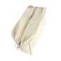 Natural Cotton Zip Pouch 21cm x 8cm x 11cm image number 1