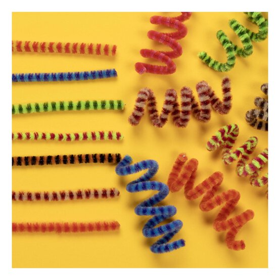 Assorted Striped Pipe Cleaners 50 Pack image number 3