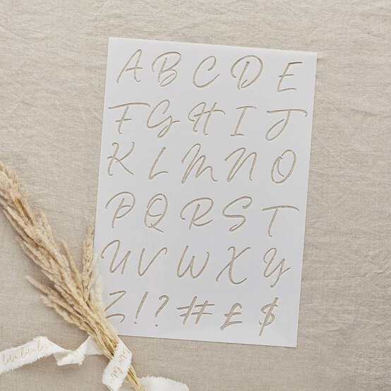 Wedding Sign Stencils 4 Pack image number 5