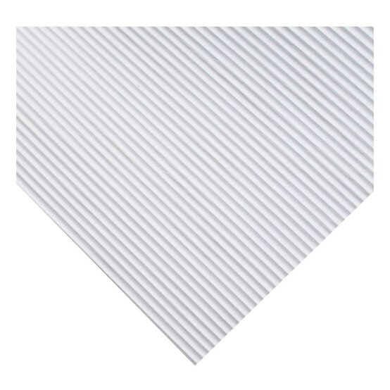 White Corrugated EVA Foam Sheet 22.5cm x 30cm image number 3